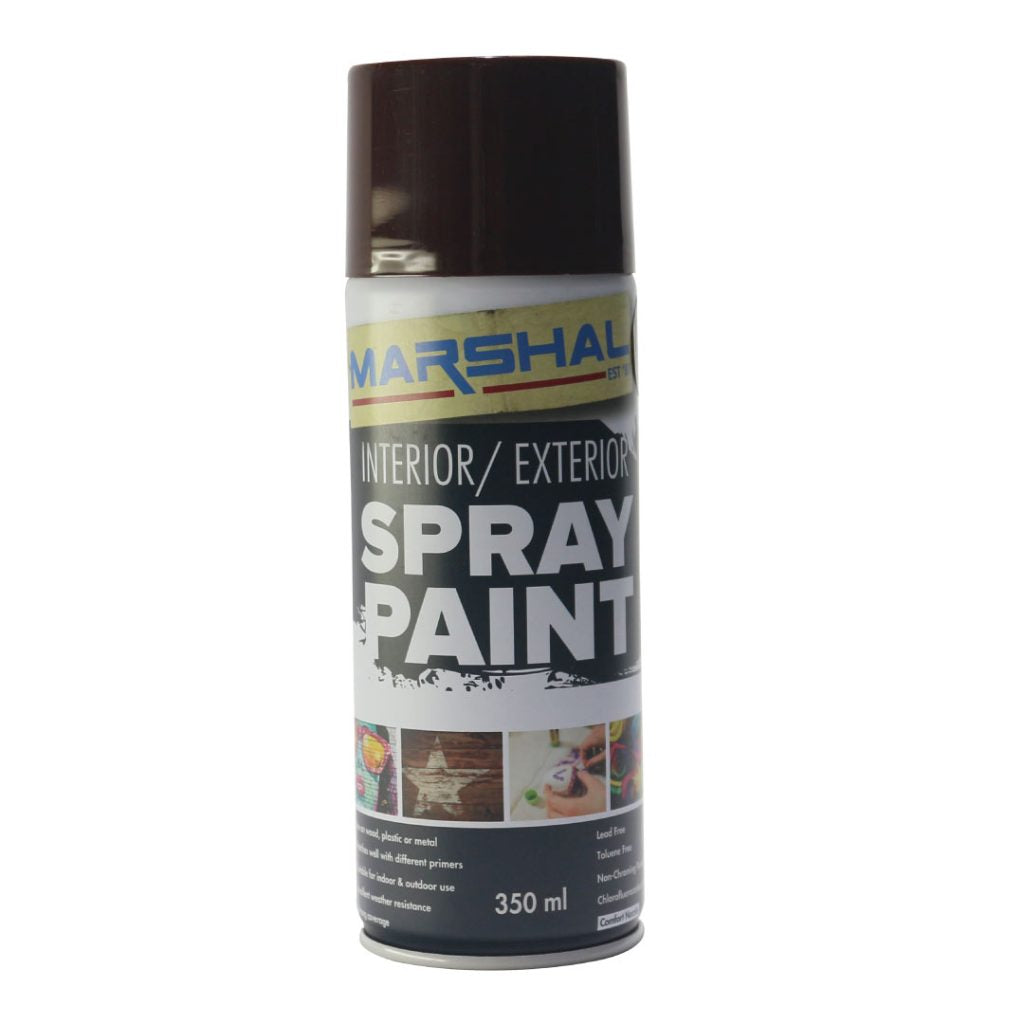 Marshal Spray Paint Dark Brown 350ml 1128M