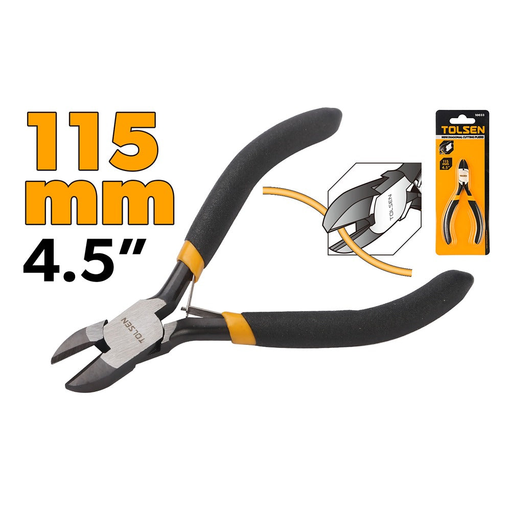 PLIER DIAGONAL MINI 115mm TOL10033 TOLSEN