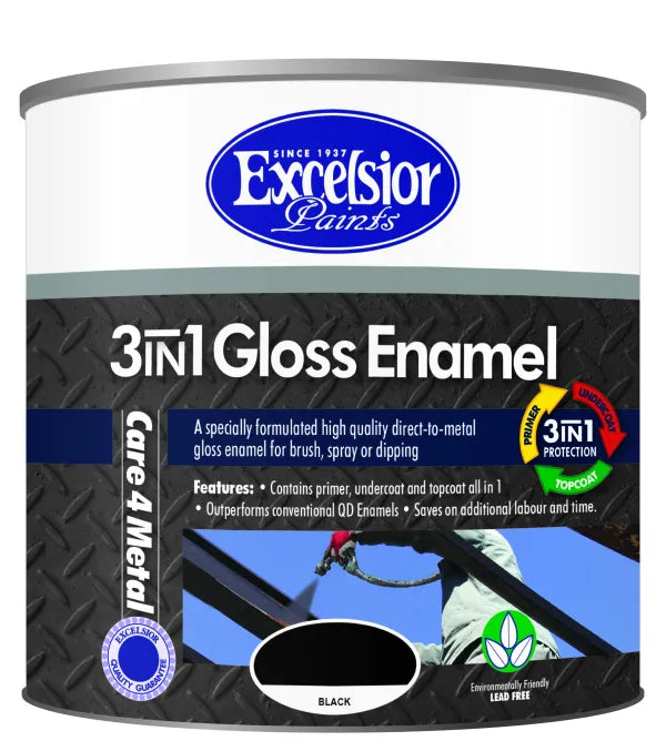 QD 3in1 Matte Black Excelsior 1L