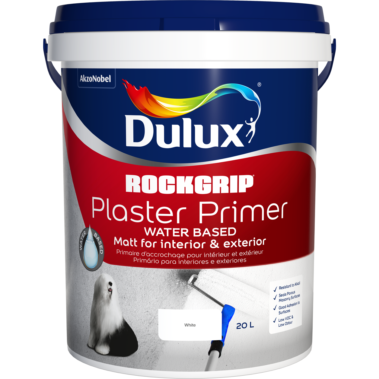 RockGrip Plaster Primer Dulux WB 20L DUL5747794