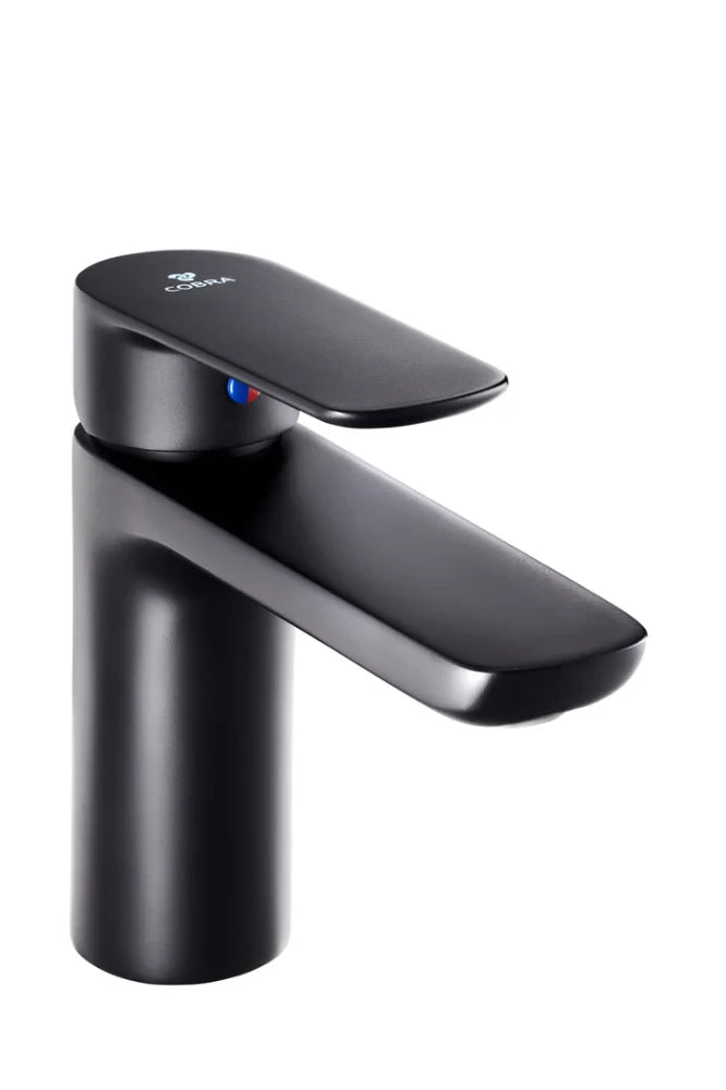 Cobra Basin Mixer Seine Black: