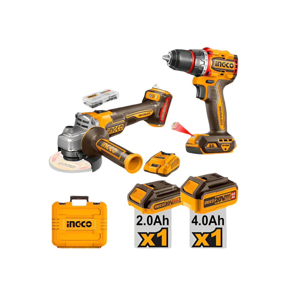 Cordless Drill And Grinder Kit CKLI20273 Ingco