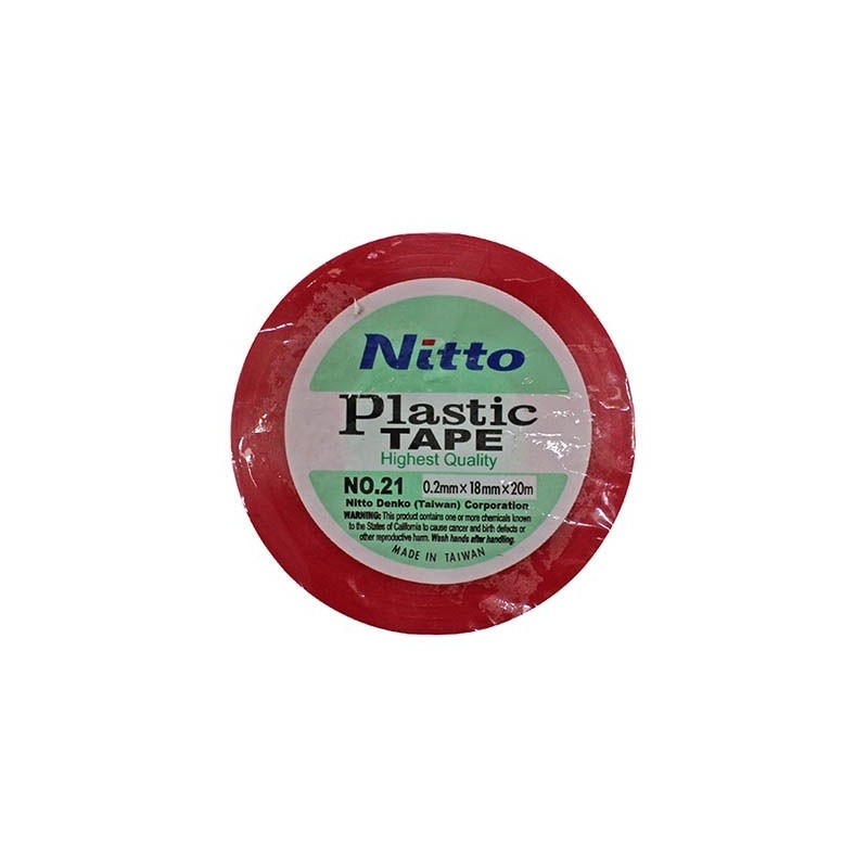 Red Nitto Insulation Tape – 0.2mm x 18mm x 20m