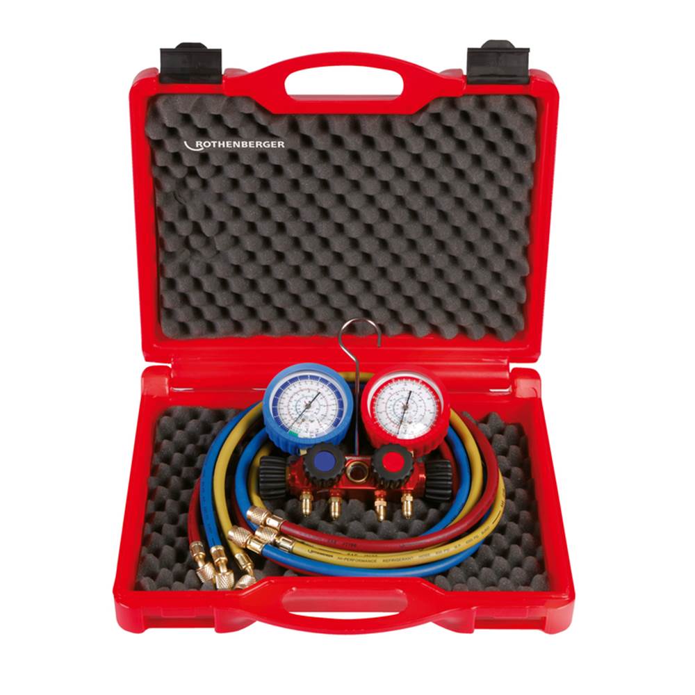 Rothenberger Analogue Manifold 2-Way for Refrigerants R22, R134A, and R407C
