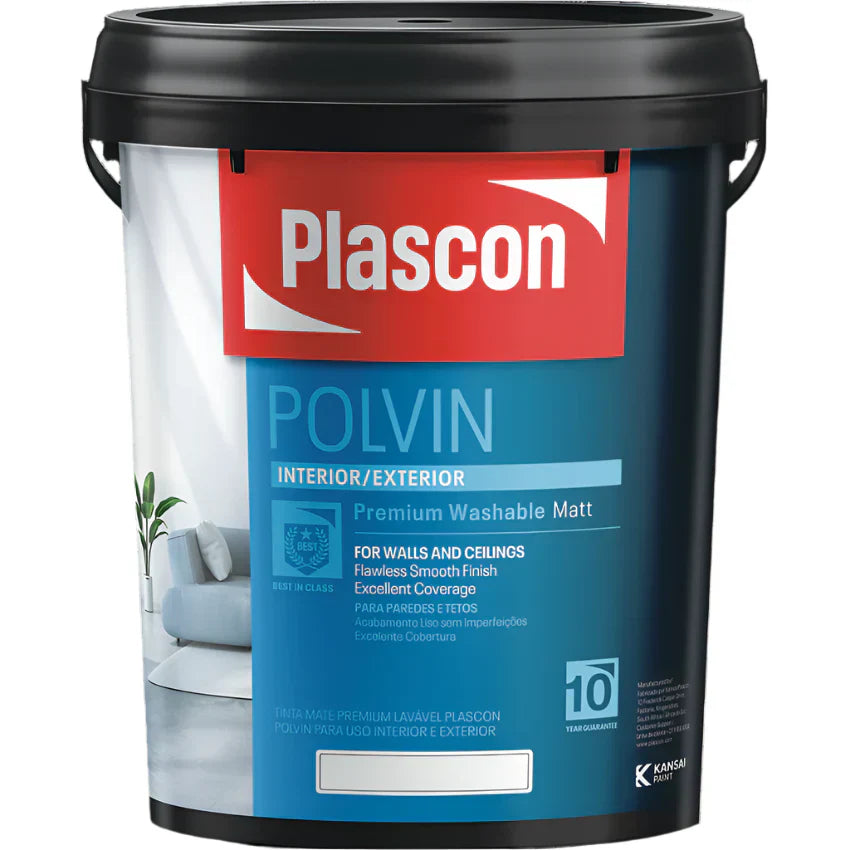 The Plascon Polvin White 20L