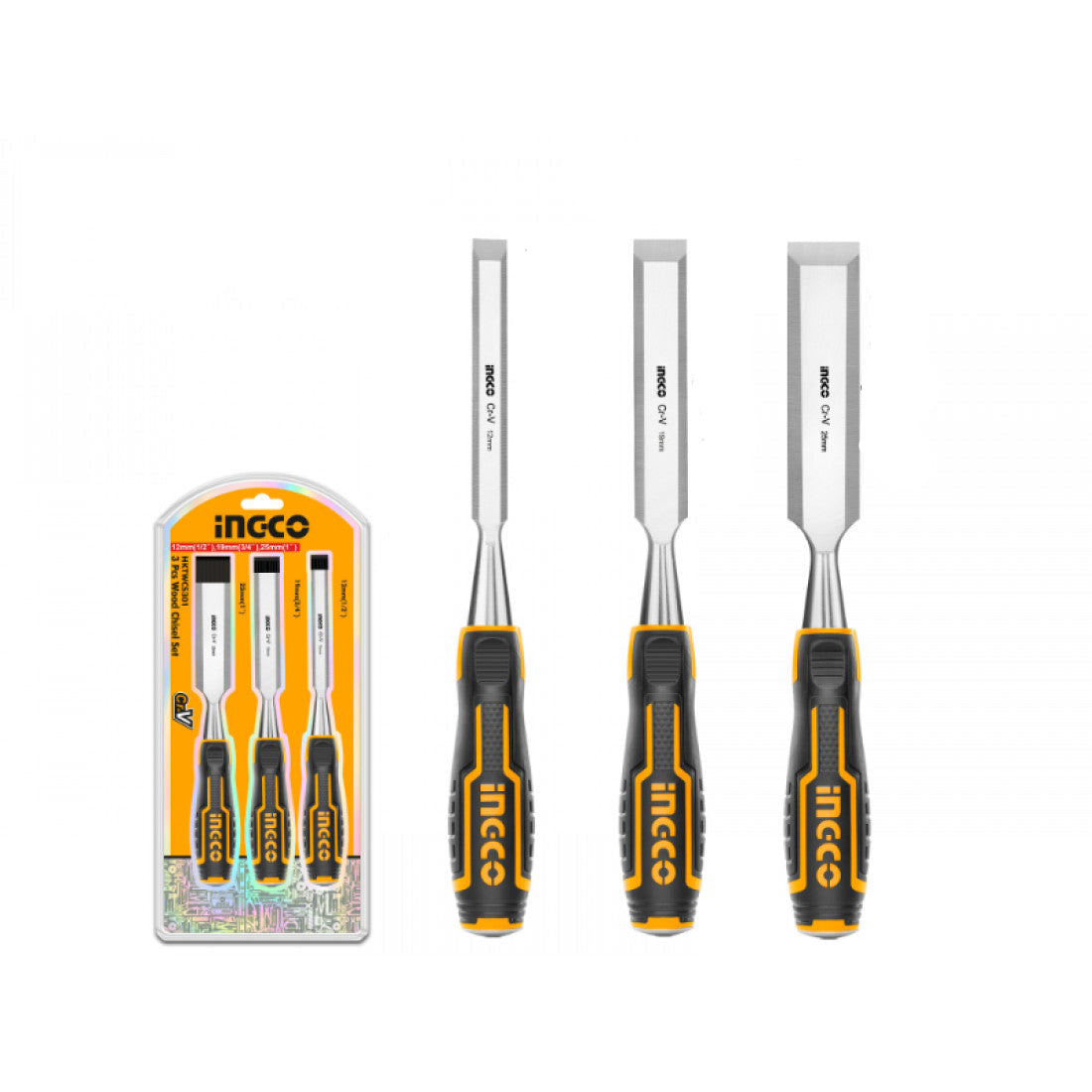 The INGCO HKTWCS301 3-Piece Wood Chisel