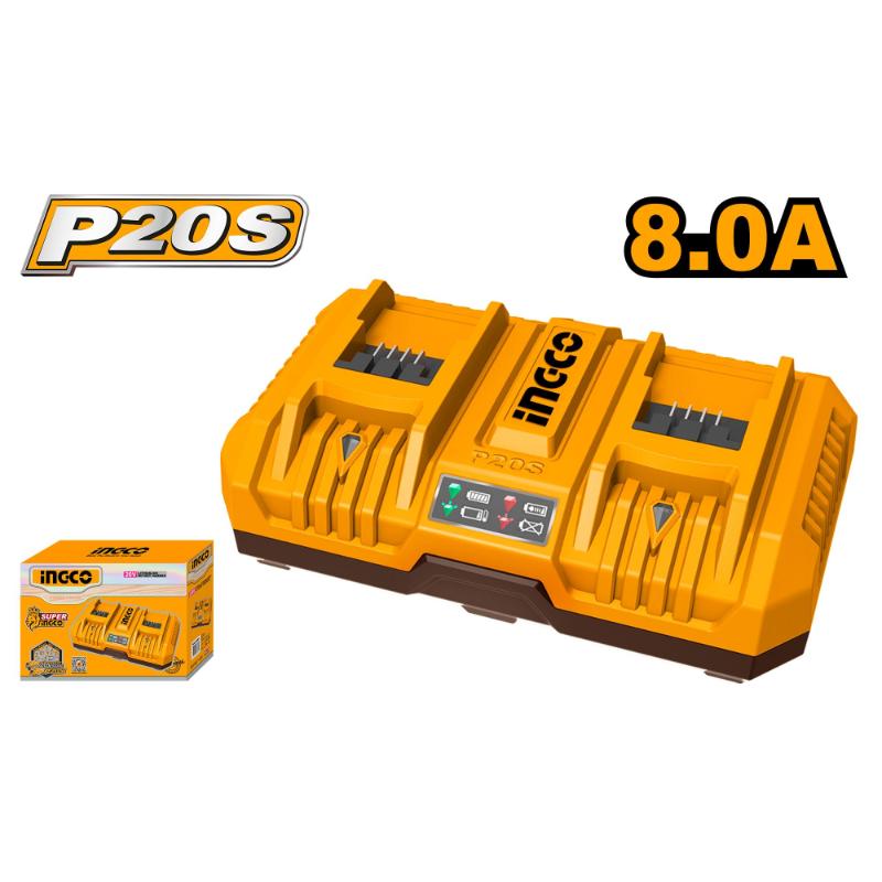 Ingco Dual Charger 20V FCLI2082