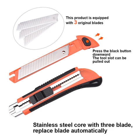PLASTIC KNIFE METAL HOLDER 18mm HARDEN