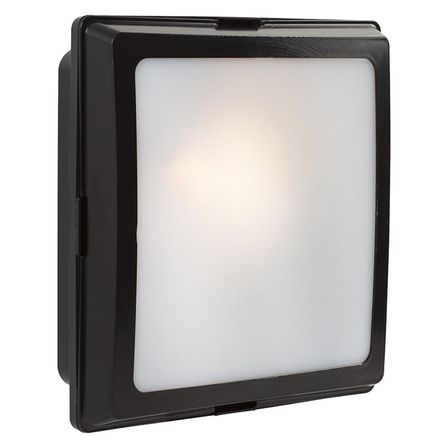 Bulk Head Square ABS Black Eurolux B118B