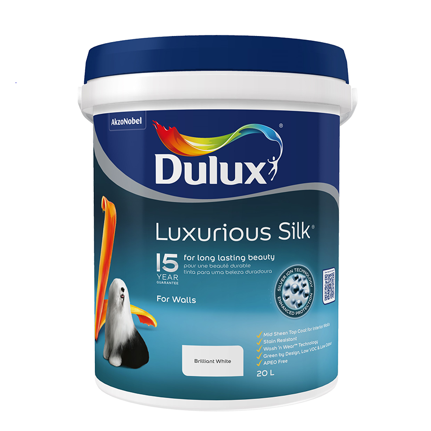 Dulux Luxurious Silk White 20lt