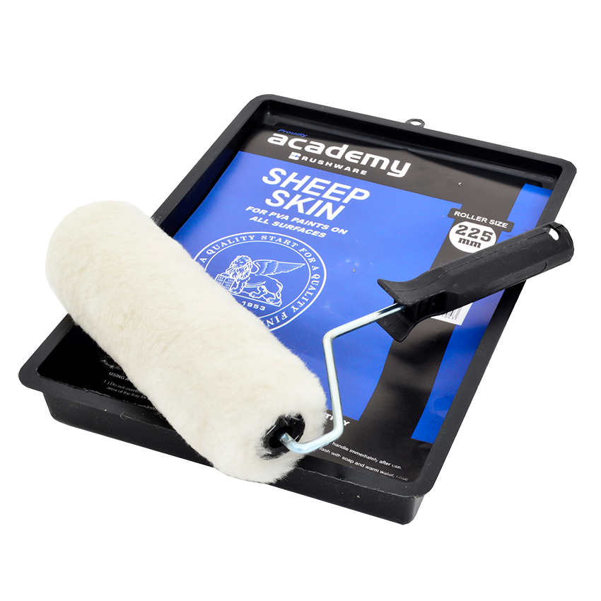 ROLLER SET SHEEPSKIN 225mm ACADEMY F5504