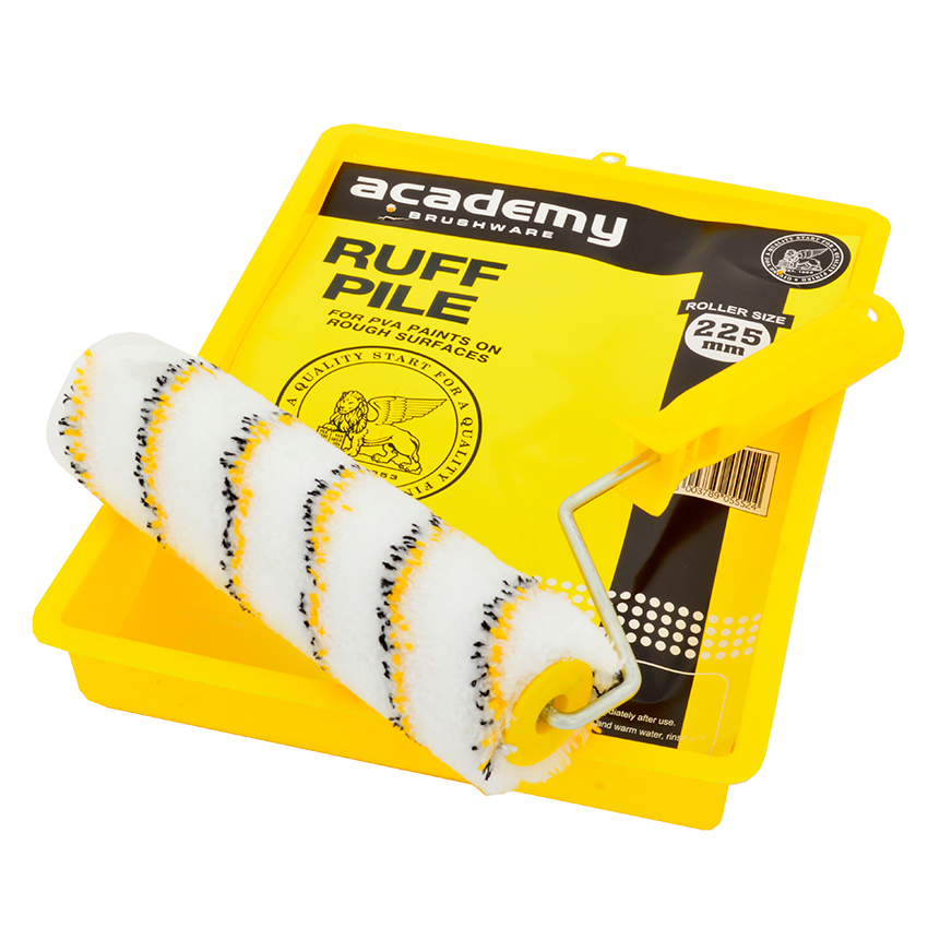 ROLLER SET RUFFPILE 225mm ACADEMY F5552