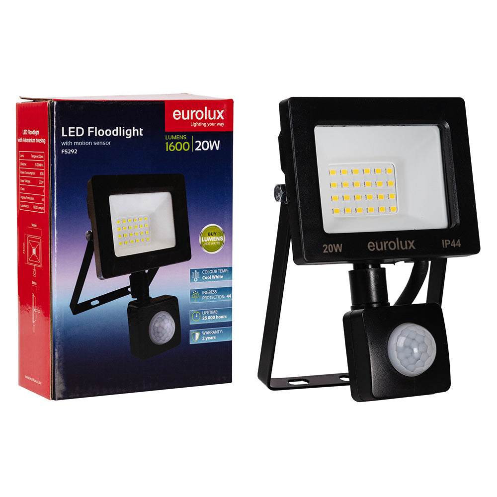 Flood Light Led 20W Sensor Eurolux FS292