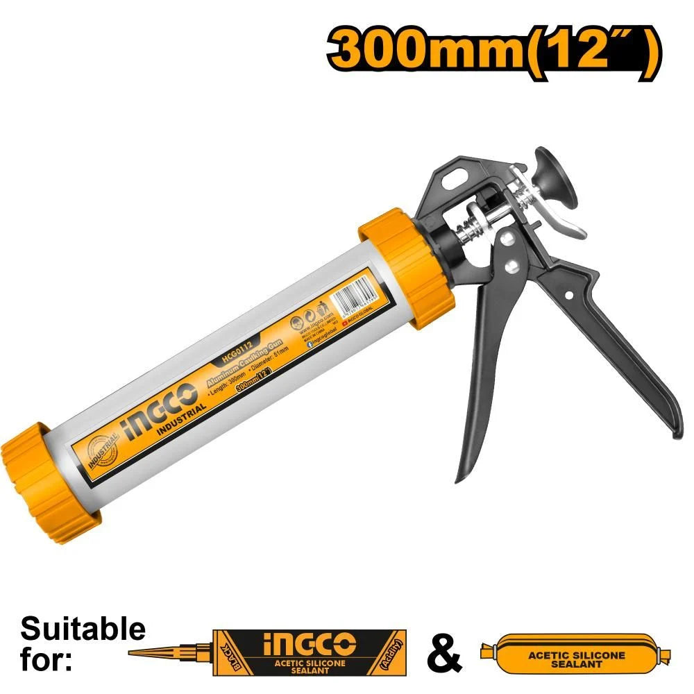 Ingco Caulking Gun Aluminum 308mm HCG0112