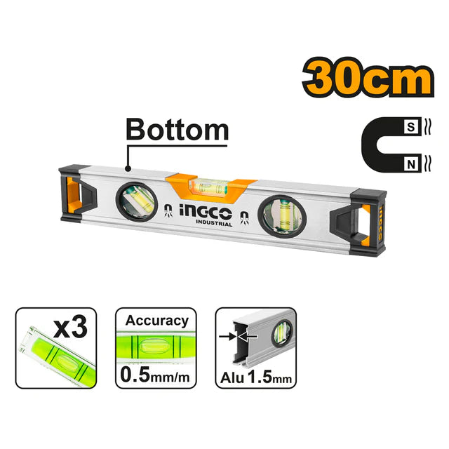 Ingco Magnetic Level 300mm HSL38030M view 2