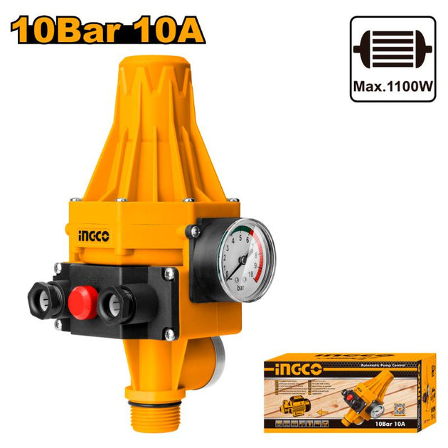 INGCOWATER WATER PUMP GAUGE ONLY 10BAR WAPS002