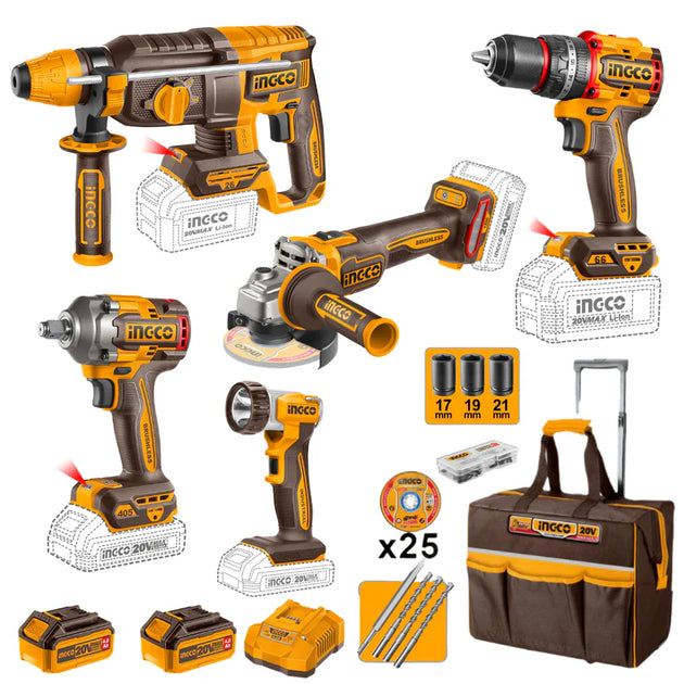 Ingco 20V 5PC Kit CKLI20595