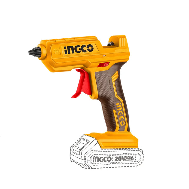 Ingco 20V Cordless Glue Gun + 3 Sticks CGGLI2001