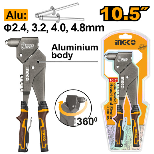 INGCO pliers with packaging and specifications on a white background
