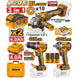 Ingco 3pc Combo (Drill+Grinder+Wrench) CKLI20358