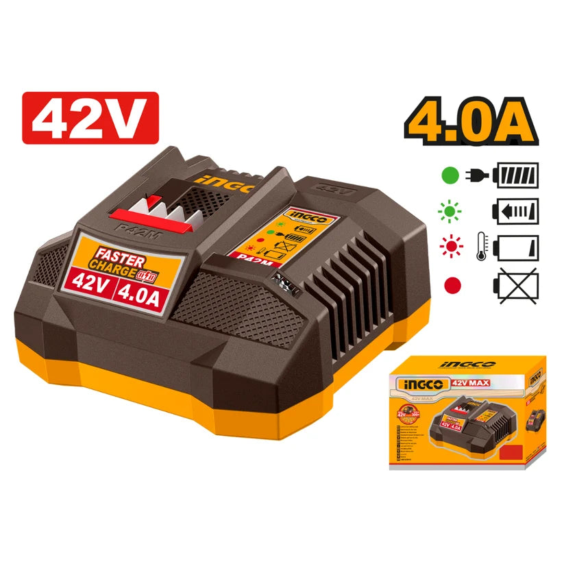 Ingco 42V Fast Charger 4ah FCLI42041  