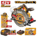 Ingersoll Rand circular saw with accessories on a white background