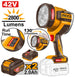 42V MAX flashlight with battery and charger on a white background