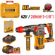 INGCO drilling machine with accessories on a white background