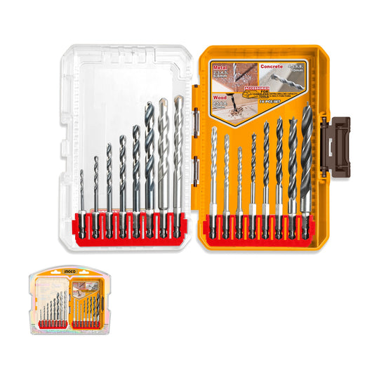 Ingco Drill Bit Set 16 Pc AKDL11608