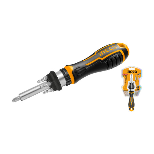 Ingco 8pc Ratchet Screwdriver Set AKISD0808