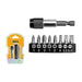 Ingco Screw Driver Bit Assorted 9pcs Mag AKSD0071