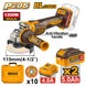 Ingco Angle Grinder 115mm (Kit) [with 5Ah Batteries] CAGLI2120252