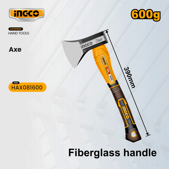 Ingco Axe Fiberglass Handle 600g HAX081600