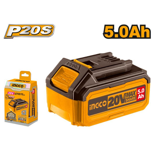 Inccoo battery pack with packaging and 'P20S' branding on a white background