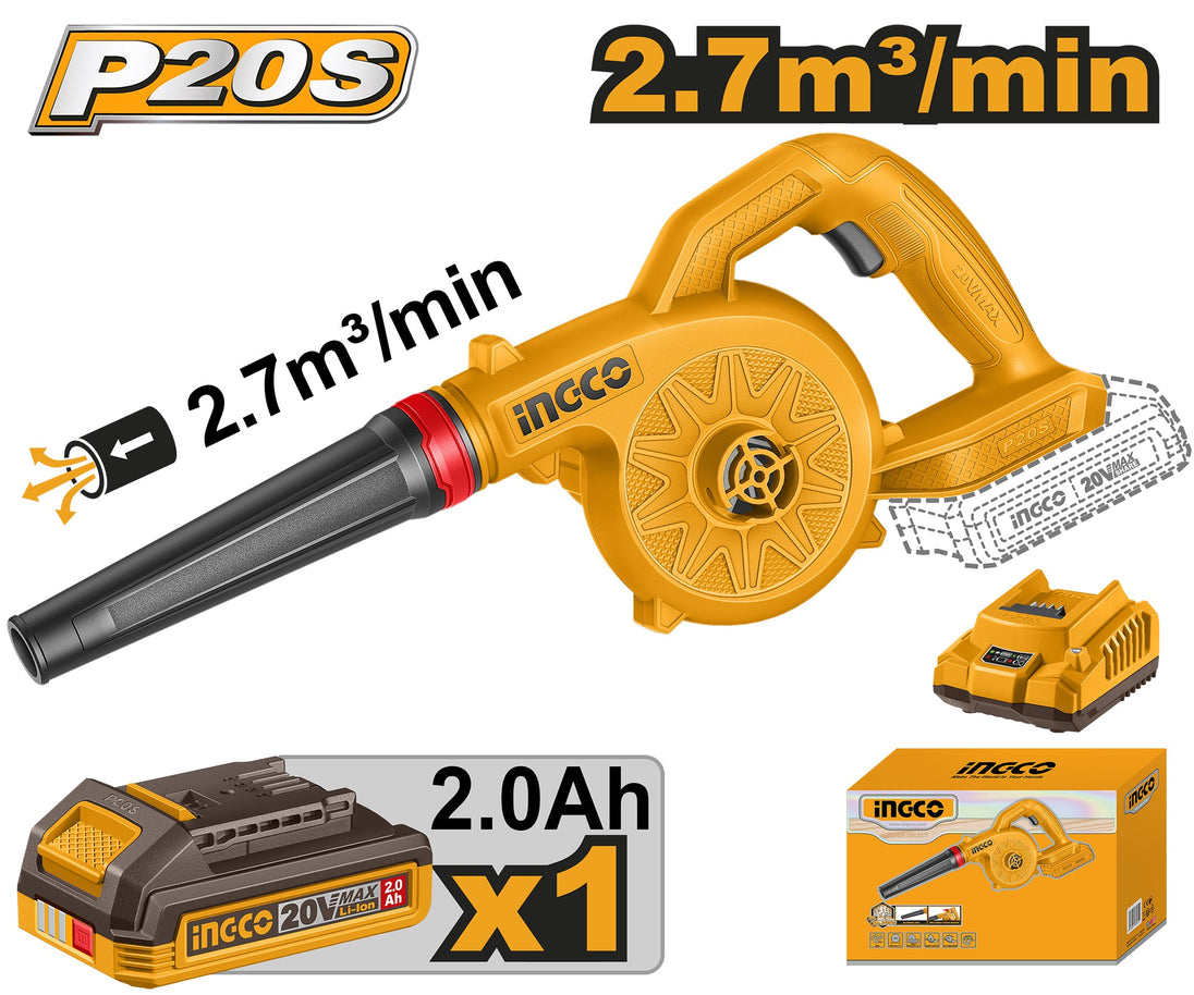 Ingco Blower 20V Kit 2.7QBM/MN CABLI20781