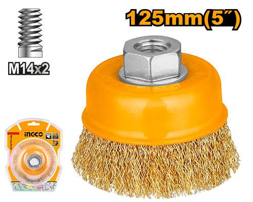 Ingco Brush Wire Cup Brass 125mm WB11251