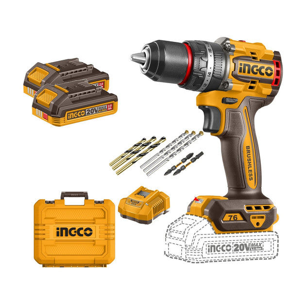 Ingco 76Nm Impact Drill (Kit) CIDLI207686