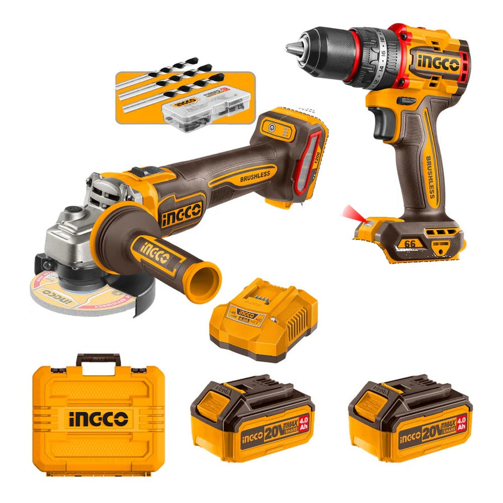 Ingco Drill + Grinder 20V Kit CKLI20256