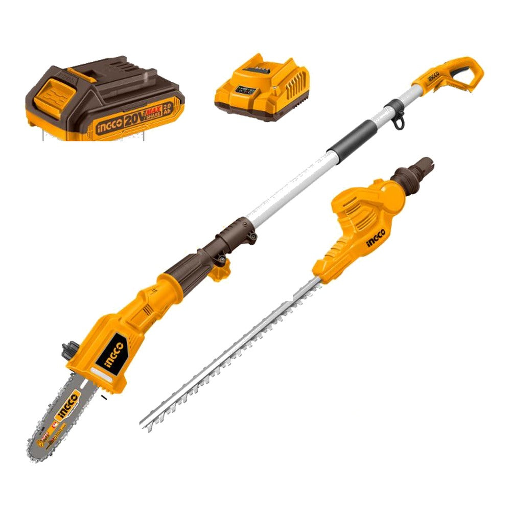 Ingco Pole Saw & Hedge Trimmer (Kit) 20V CPTS201681