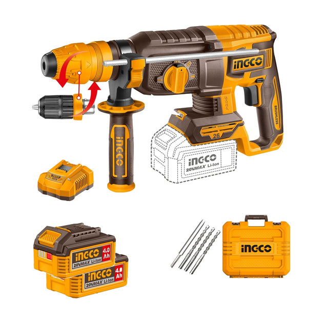 Ingco 26mm Rotary Drill (Kit) CRHLI202689