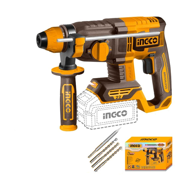 Ingco Rotary Drill (Tool Only + Acc) 22mm 20V CRHLI21228