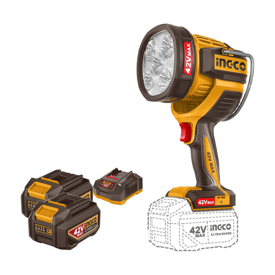 Ingco 42V Max Cordless Work Lamp (Kit) CWLI42896