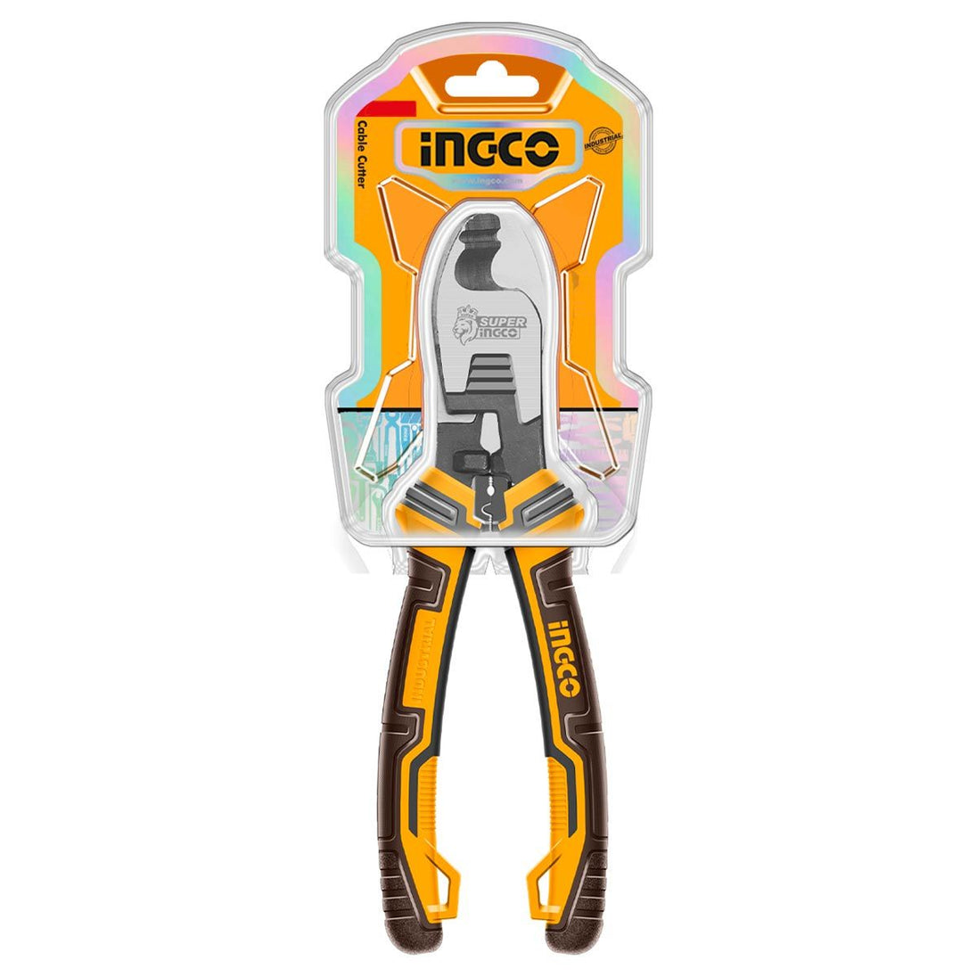 Pair of pliers with INGCO branding on a white background