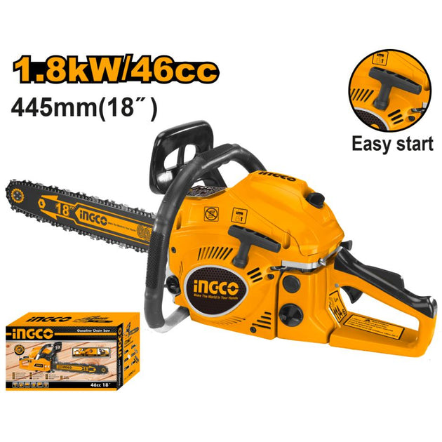 Ingco Chain Saw 18" Petrol 46cc GCS5451811