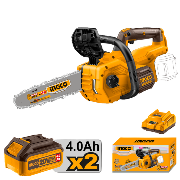 Ingco Chain Saw B/Less 300mm Kit CGSLI201286