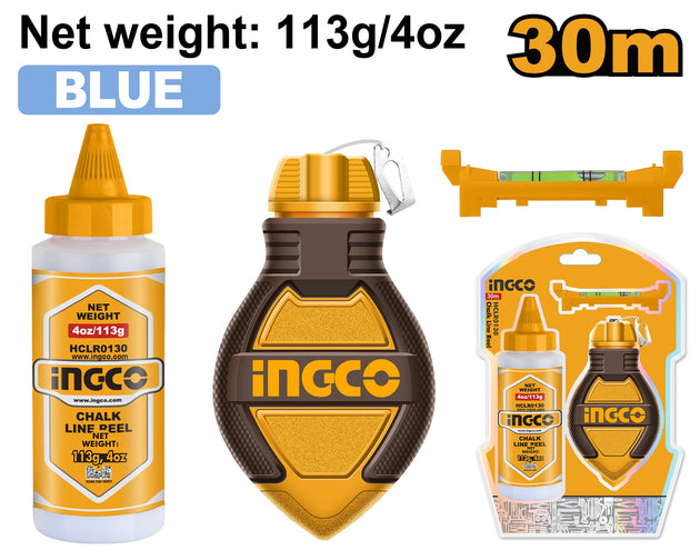 Ingco Chalk Line Set 3pc HCLR0130