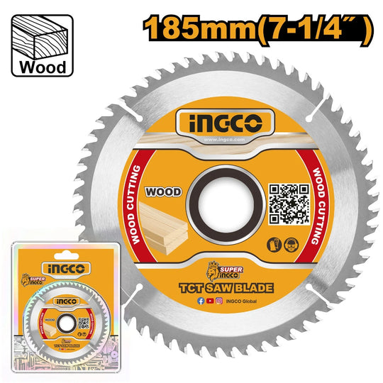 Ingco Circular TCT Wood Saw Blade 40T 185mm TSB118515