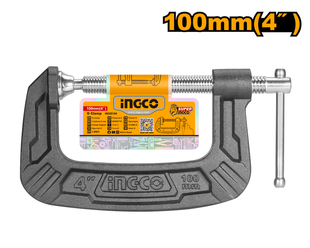 C-clamp with INGCO branding on a white background