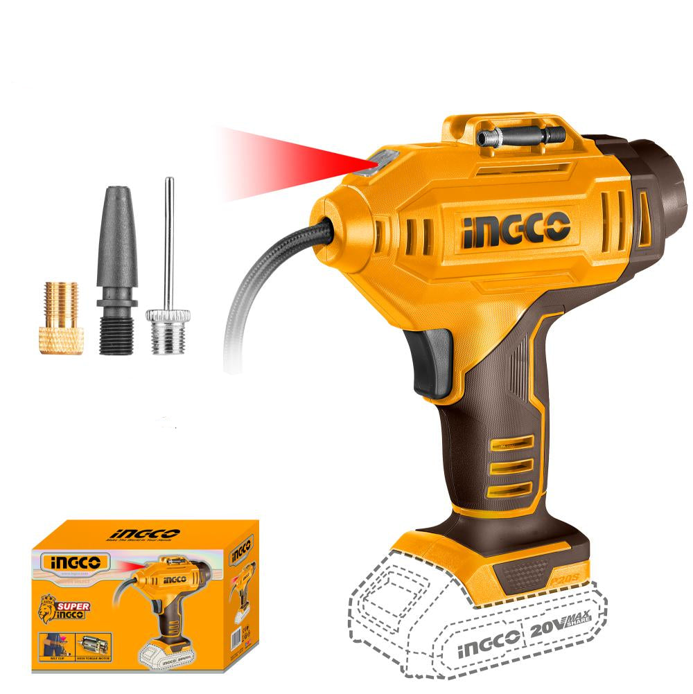 Ingco Compressor 20V 150PSI 10.34 Ba CACLI2018