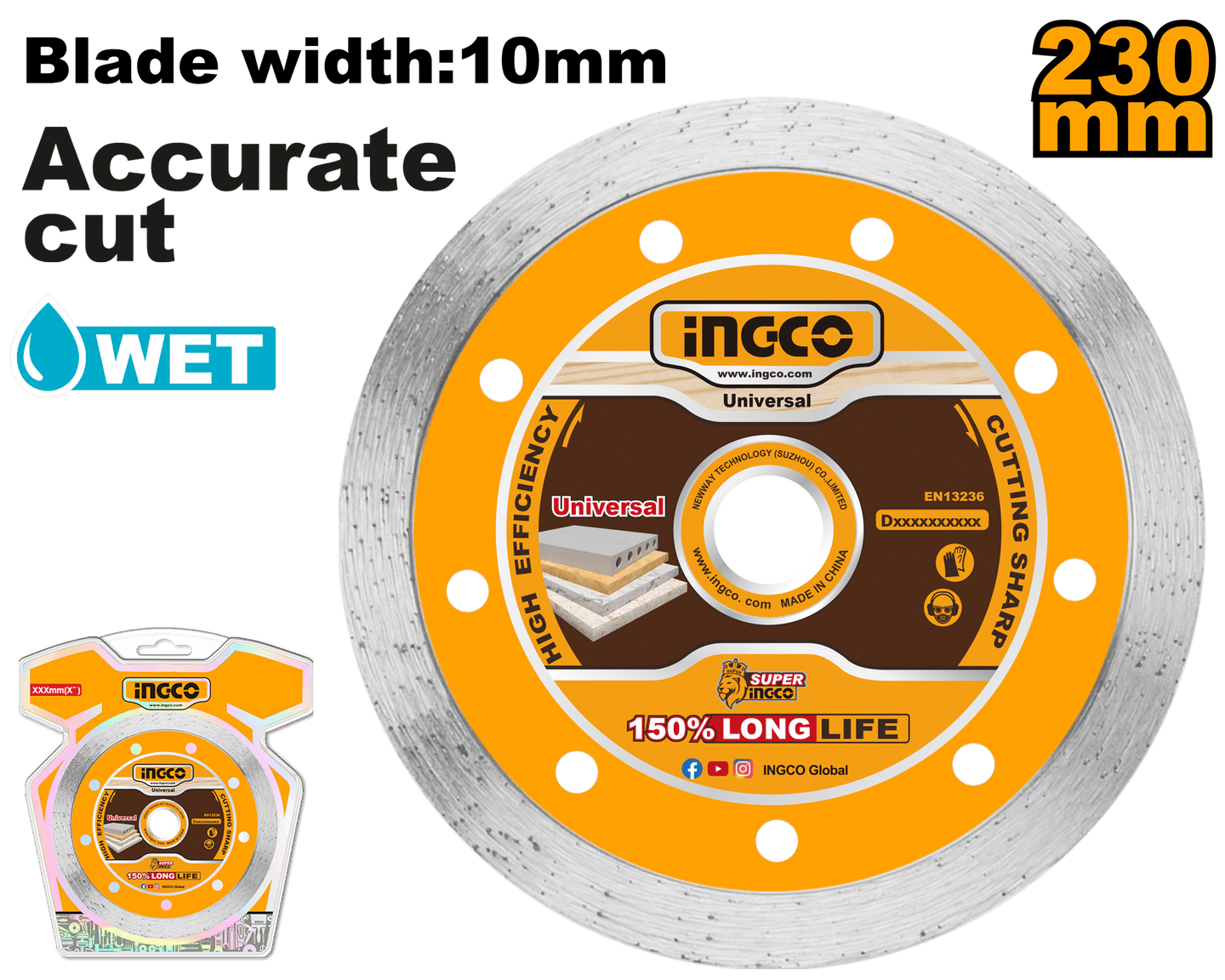 Ingco Concrete Continuous Disc 230mm DMD022301